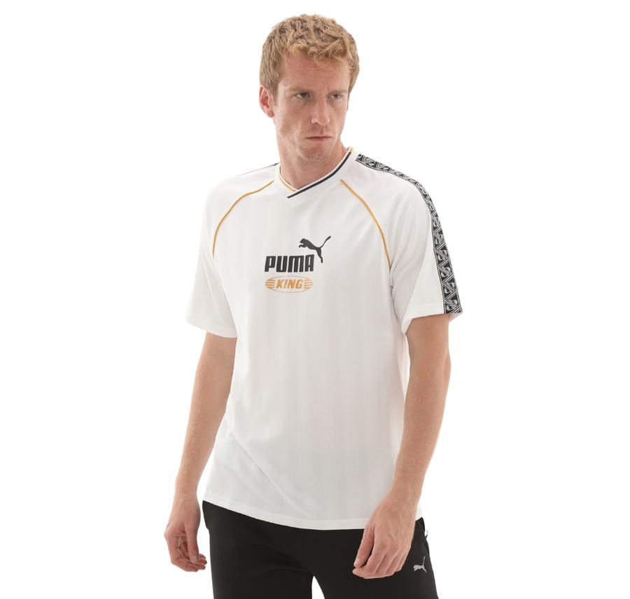 Puma Kıng Relaxed Football Jersey T-Shirt Beyaz Puma Kıng Relaxed Football Jersey T-Shirt Beyaz
