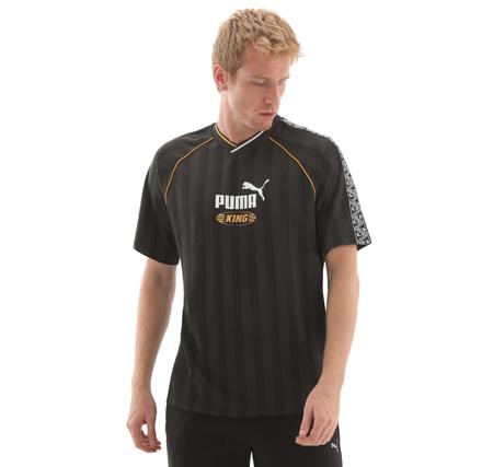 Puma Kıng Relaxed Football Jersey T-Shirt Siyah Puma Kıng Relaxed Football Jersey T-Shirt Siyah