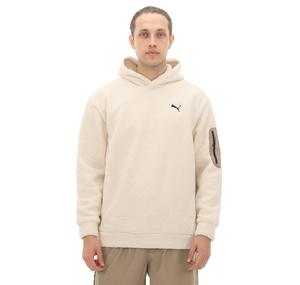 Puma Open Road Winterized Hoodie Erkek Sweatshirt Krem