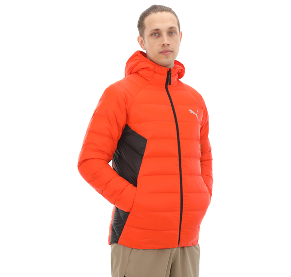 Puma Packlıte Hooded Down Jacket Erkek Mont Turuncu Puma Packlıte Hooded Down Jacket Erkek Mont Turuncu