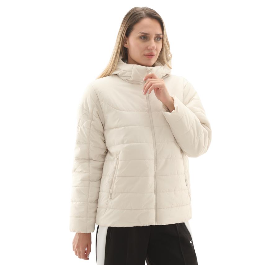 Puma Packlıte Hooded Down Jacket Kadın Mont Krem Puma Packlıte Hooded Down Jacket Kadın Mont Krem