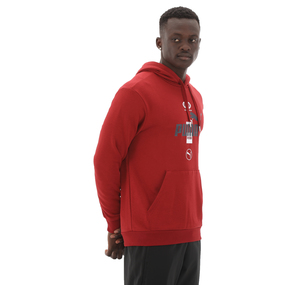 Puma Power Graphic Hoodie Erkek Sweatshirt Kırmızı