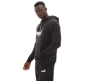 Puma Power Graphic Hoodie Erkek Sweatshirt Siyah
