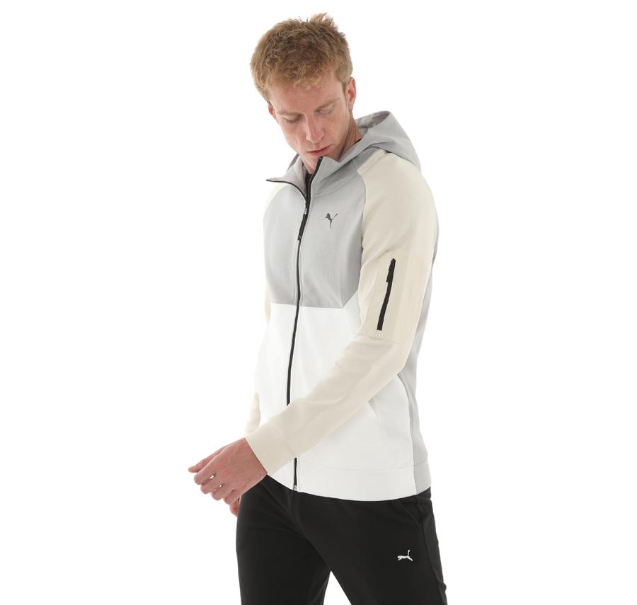 Puma Pumatech Fz Hoodie Erkek Ceket Gri Puma Pumatech Fz Hoodie Erkek Ceket Gri