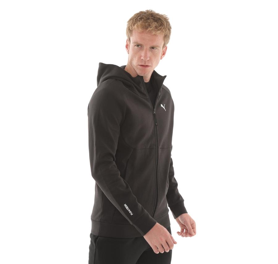 Puma Pumatech Fz Hoodie Erkek Ceket Siyah Puma Pumatech Fz Hoodie Erkek Ceket Siyah
