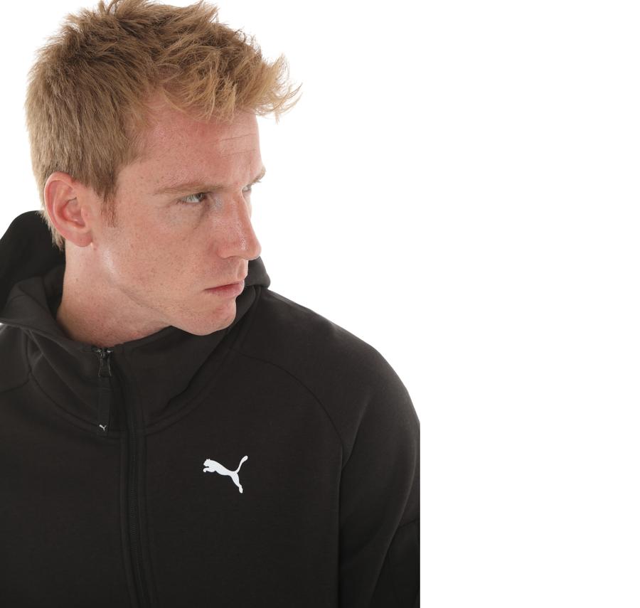 Puma Pumatech Fz Hoodie Erkek Ceket Siyah Puma Pumatech Fz Hoodie Erkek Ceket Siyah