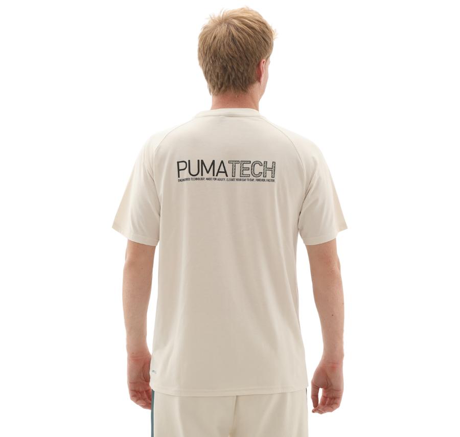 Puma Pumatech Relaxed Graphic Tee Erkek T-Shirt Krem Puma Pumatech Relaxed Graphic Tee Erkek T-Shirt Krem