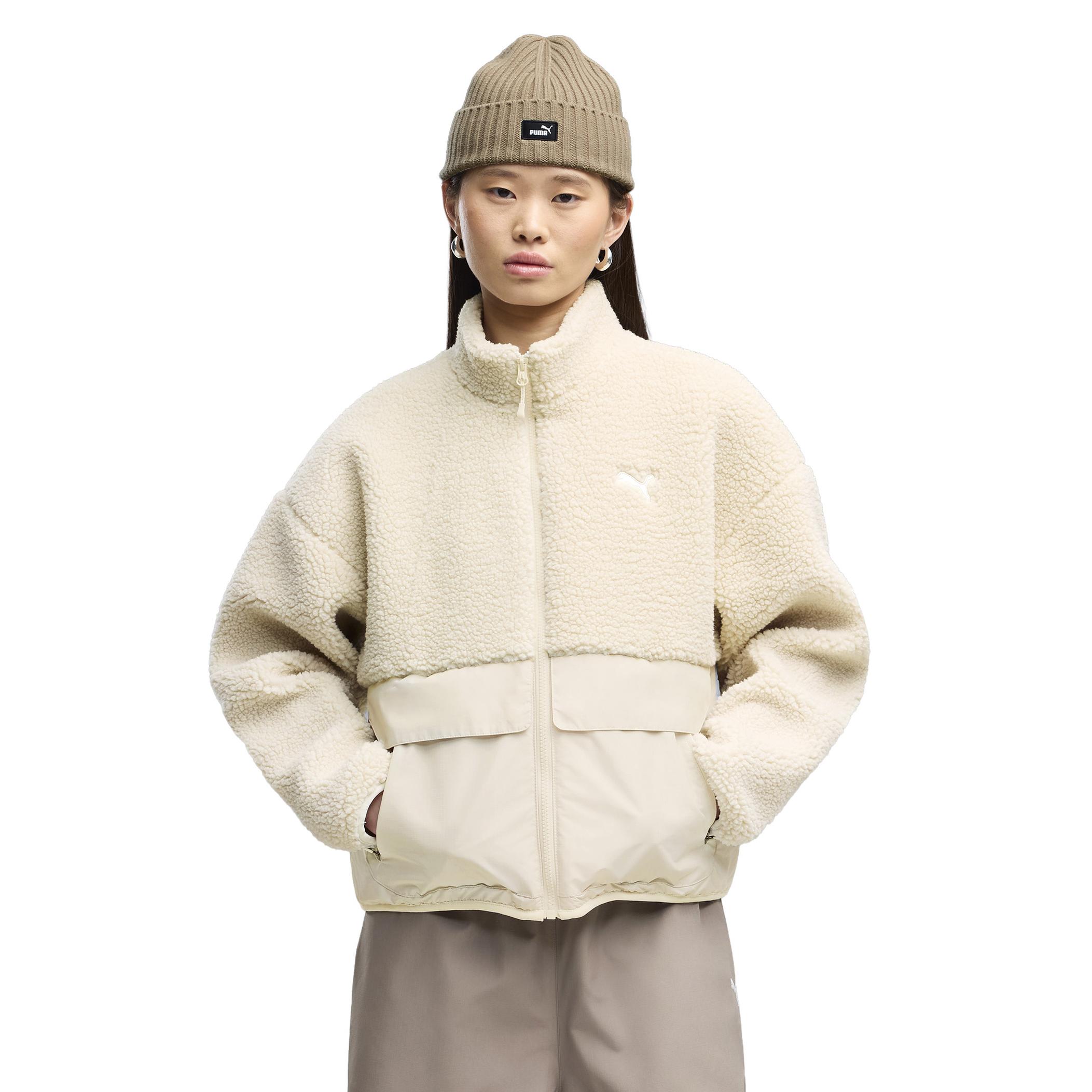 Женская куртка Puma Re:fibre Sherpa W Krem