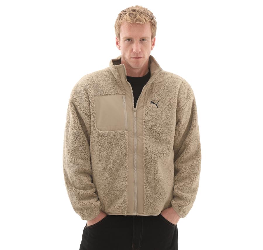 Puma Reversible Sherpa Jacket Erkek Ceket Kahve Puma Reversible Sherpa Jacket Erkek Ceket Kahve