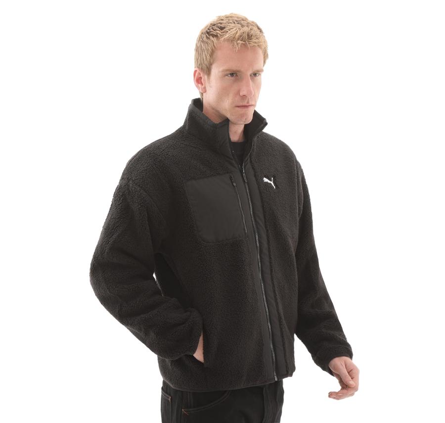 Puma Reversible Sherpa Jacket Erkek Ceket Siyah Puma Reversible Sherpa Jacket Erkek Ceket Siyah