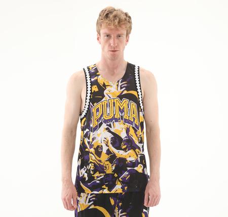 Puma Rival Rage Aop Mesh Tank Erkek T-Shirt Siyah