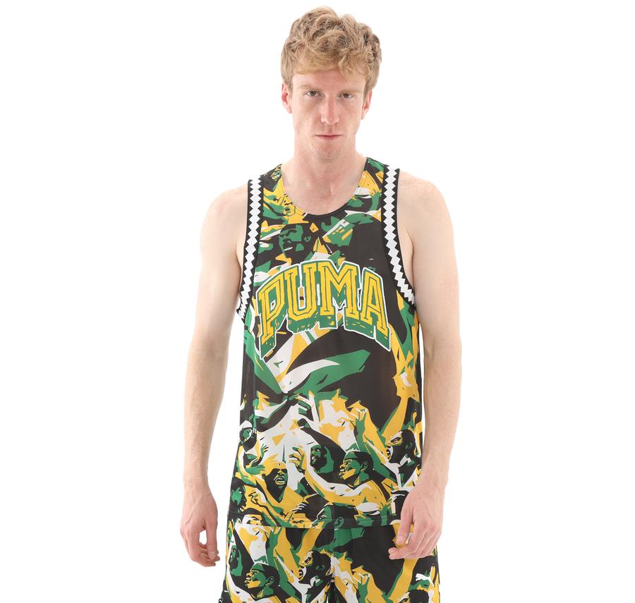 Puma Rival Rage Aop Mesh Tank Erkek T-Shirt Siyah Puma Rival Rage Aop Mesh Tank Erkek T-Shirt Siyah