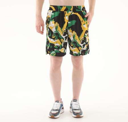 Puma Rival Rage Aop Short Erkek Şort Ve Kapri Siyah