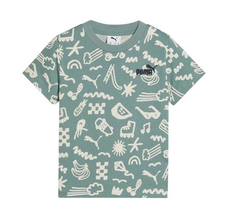 Puma Sandy Adventures Aop Tee Çocuk T-Shirt Yeşil