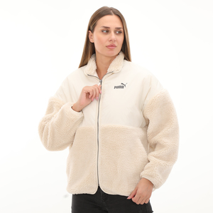 Puma Sherpa Hybrid Jacket Kadın Ceket Beyaz 0