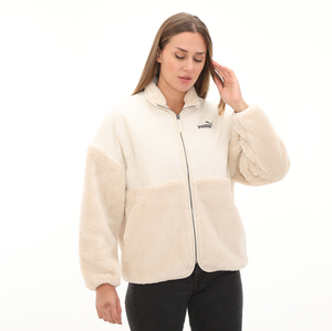 Puma Sherpa Hybrid Jacket Kadın Ceket Beyaz 1