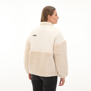 Puma Sherpa Hybrid Jacket Kadın Ceket Beyaz 2