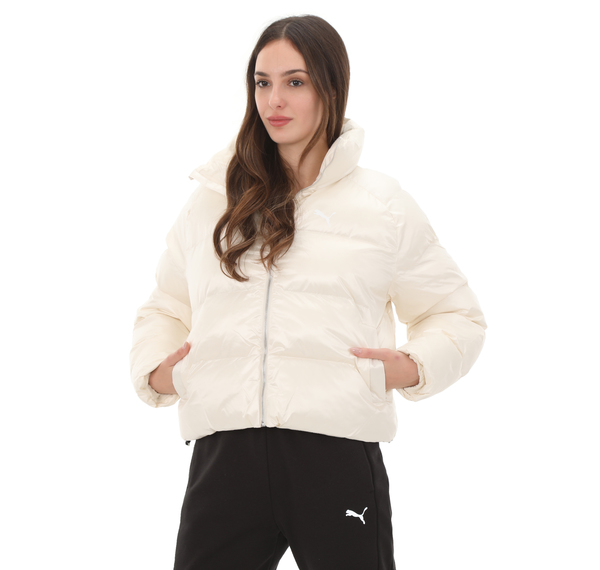 Puma Shiny Puffer Jacket Kadın Mont Beyaz Puma Shiny Puffer Jacket Kadın Mont Beyaz