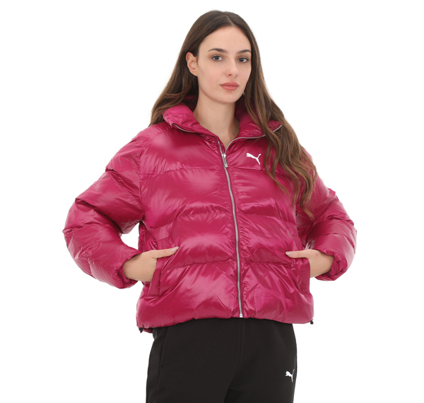 Puma Shiny Puffer Jacket Kadın Mont Pembe Puma Shiny Puffer Jacket Kadın Mont Pembe