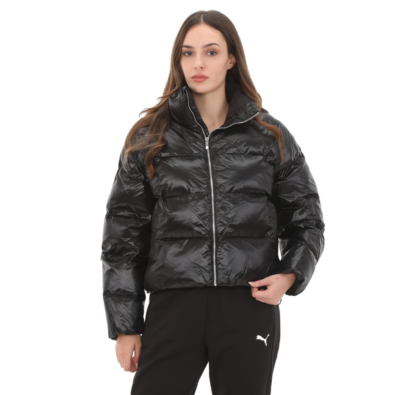 Puma Shiny Puffer Jacket Kadın Mont Siyah Puma Shiny Puffer Jacket Kadın Mont Siyah
