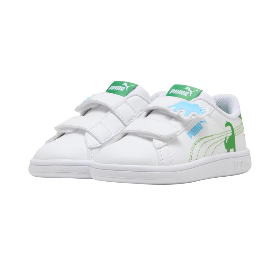 Puma Smash 3.0 Dino V Inf Bebek Spor Ayakkabı Beyaz Puma Smash 3.0 Dino V Inf Bebek Spor Ayakkabı Beyaz