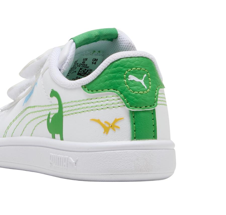 Puma Smash 3.0 Dino V Inf Bebek Spor Ayakkabı Beyaz Puma Smash 3.0 Dino V Inf Bebek Spor Ayakkabı Beyaz