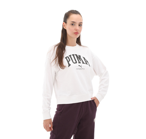 Puma Squad Crew Tr Kadın Sweatshirt Beyaz