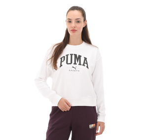 Puma Squad Crew Tr Kadın Sweatshirt Beyaz