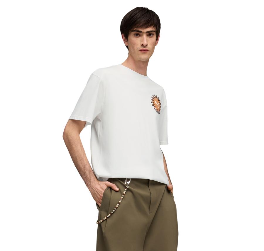 Puma Sunset Drıve Relaxed Tee Erkek T-Shirt Beyaz Puma Sunset Drıve Relaxed Tee Erkek T-Shirt Beyaz