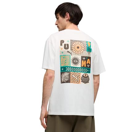 Puma Sunset Drıve Relaxed Tee Erkek T-Shirt Beyaz Puma Sunset Drıve Relaxed Tee Erkek T-Shirt Beyaz