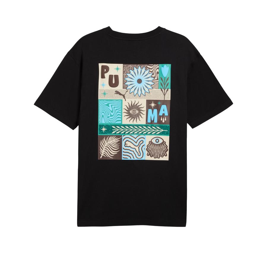 Puma Sunset Drıve Relaxed Tee Erkek T-Shirt Siyah Puma Sunset Drıve Relaxed Tee Erkek T-Shirt Siyah