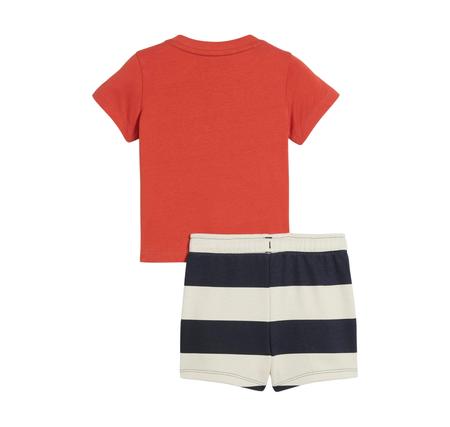 Puma Super Puma Tee & Shorts Set Bebek T-Shirt Kırmızı