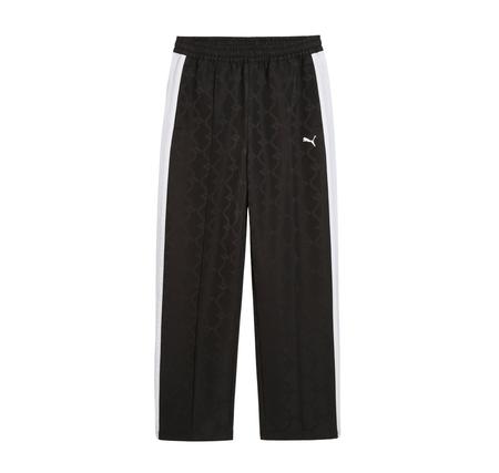 Puma T7 Jacquarded Woven Pants Op Kadın Eşofman Altı Siyah