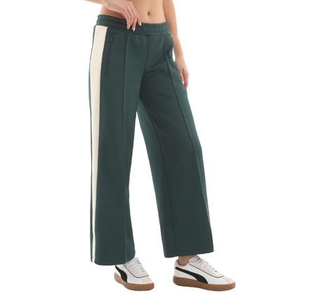 Puma T7 Low Rise Track Pants Kadın Eşofman Altı Yeşil
