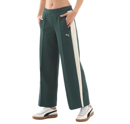 Puma T7 Low Rise Track Pants Kadın Eşofman Altı Yeşil Puma T7 Low Rise Track Pants Kadın Eşofman Altı Yeşil