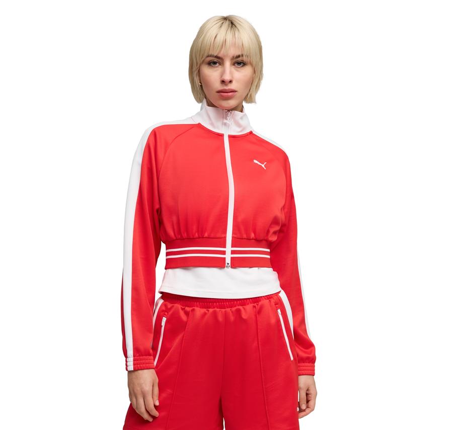 Puma T7 Pique Cropped Jacket Kadın Puma T7 Pique Cropped Jacket Kadın