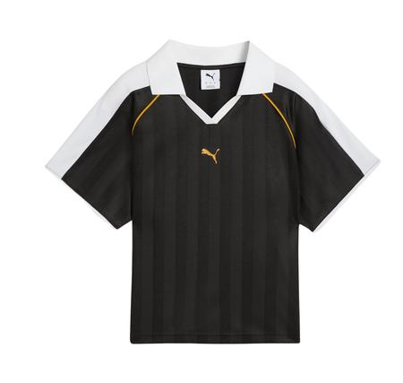 Puma T7 Relaxed Football Jersey Kadın T-Shirt Siyah