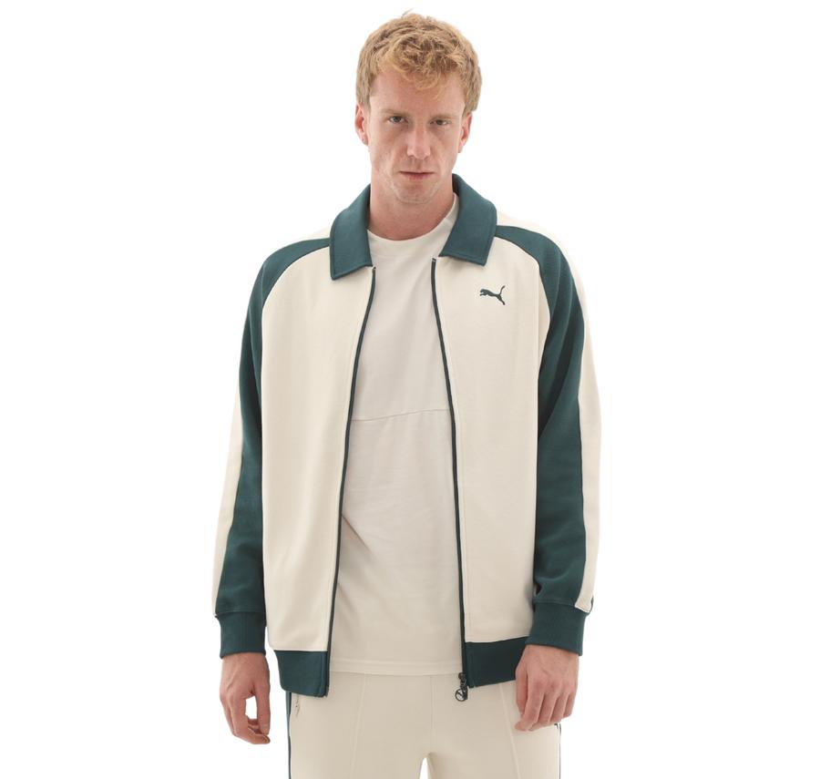 Puma T7 Relaxed Track Jacket Ceket Krem Puma T7 Relaxed Track Jacket Ceket Krem