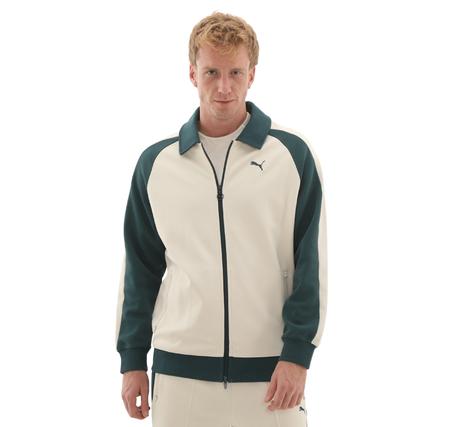 Puma T7 Relaxed Track Jacket Ceket Krem Puma T7 Relaxed Track Jacket Ceket Krem