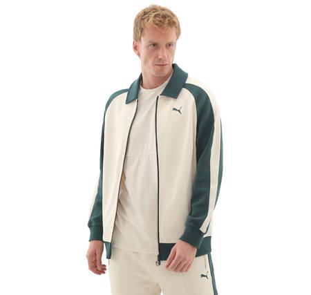 Puma T7 Relaxed Track Jacket Ceket Krem Puma T7 Relaxed Track Jacket Ceket Krem