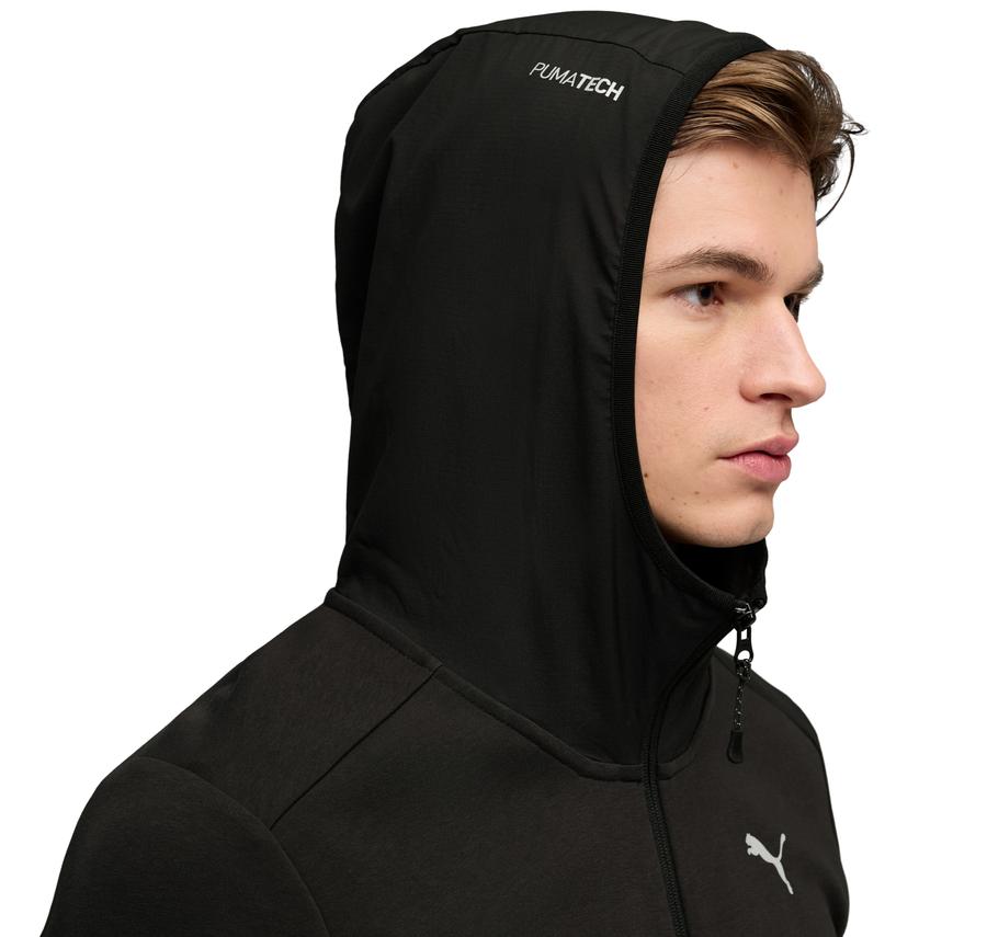 Puma Tech Full-Zıp Hoodie Erkek Ceket Siyah Puma Tech Full-Zıp Hoodie Erkek Ceket Siyah