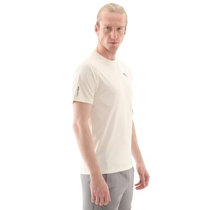 Puma Tech Pocket Tee Erkek T-Shirt Krem