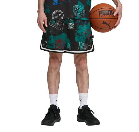 Puma The Atw Dylan Aop 7" Short Erkek Şort Ve Kapri Siyah