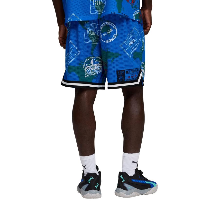 Puma The Atw Dylan Aop 7" Short Erkek Şort Ve Kapri Mavi Puma The Atw Dylan Aop 7" Short Erkek Şort Ve Kapri Mavi