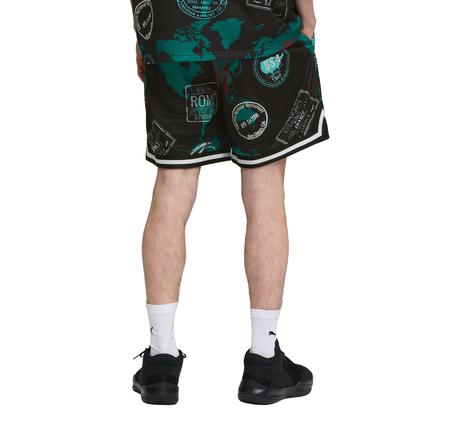 Puma The Atw Dylan Aop 7" Short Erkek Şort Ve Kapri Siyah