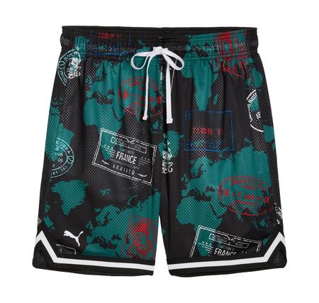 Puma The Atw Dylan Aop 7" Short Erkek Şort Ve Kapri Siyah