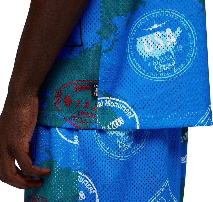 Puma The Atw Dylan Aop Jersey Erkek T-Shirt Mavi Puma The Atw Dylan Aop Jersey Erkek T-Shirt Mavi