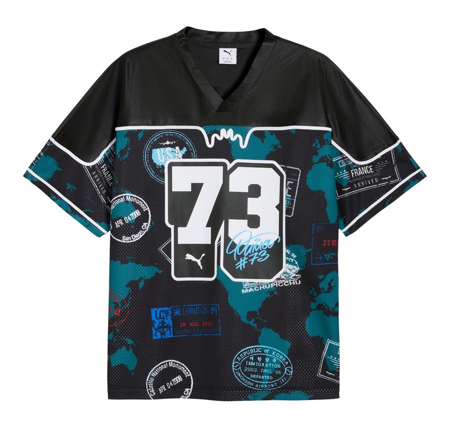 Puma The Atw Dylan Aop Jersey Erkek T-Shirt Siyah Puma The Atw Dylan Aop Jersey Erkek T-Shirt Siyah
