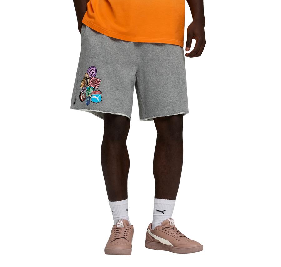 Puma The Atw Dylan Terry Short Erkek Şort Ve Kapri Gri Puma The Atw Dylan Terry Short Erkek Şort Ve Kapri Gri