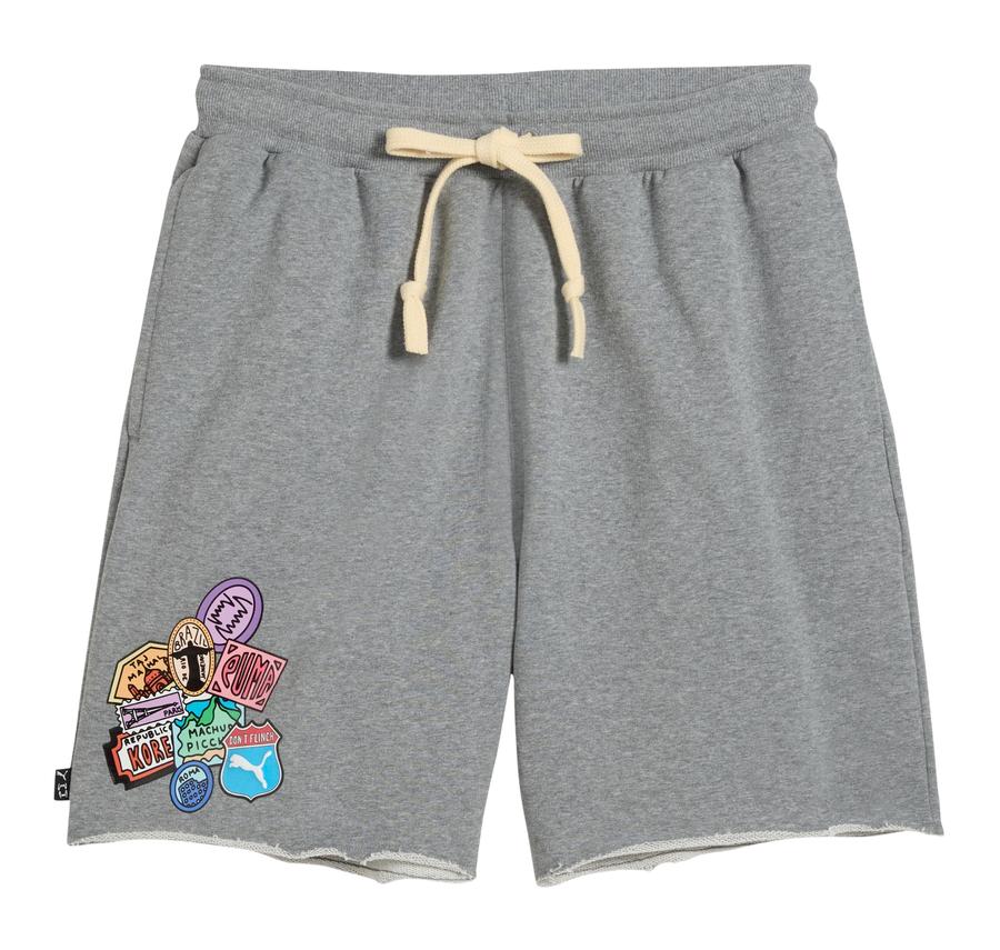 Puma The Atw Dylan Terry Short Erkek Şort Ve Kapri Gri Puma The Atw Dylan Terry Short Erkek Şort Ve Kapri Gri